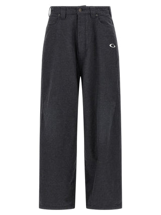 Balenciaga Gray Cotton Casual Pants