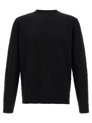 Fendi Black Cotton Cardigan