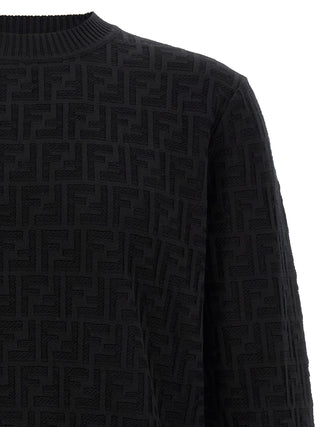 Fendi Black Cotton Cardigan
