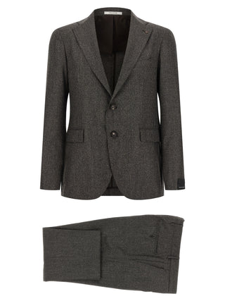 Tagliatore Brown Virgin Wool Two-Piece Suit
