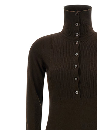 Tom Ford Brown Cashmere Long Dress