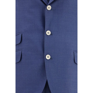 Brunello Cucinelli Blue Wool Oves Aries Two-Piece Suit