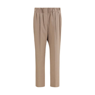 Brunello Cucinelli Beige Cotton Casual Pants