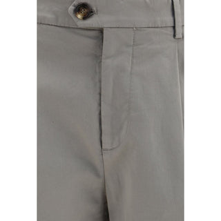 Brunello Cucinelli Bicolor Cotton Chino Pants
