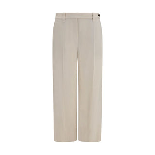 Brunello Cucinelli Beige Viscose Casual Pants