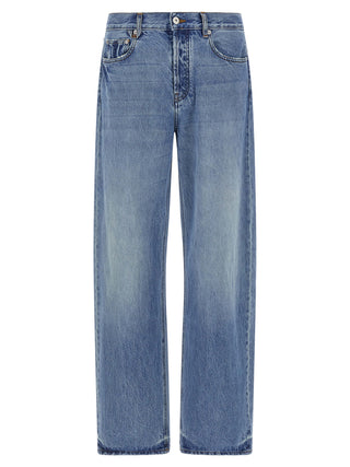 Jacquemus Blue Cotton Straight-Leg Jeans