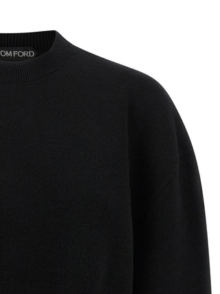 Tom Ford Black Virgin Wool Cardigan