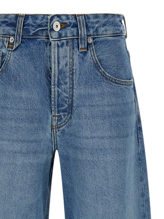 Jacquemus Blue Cotton Jeans Denim