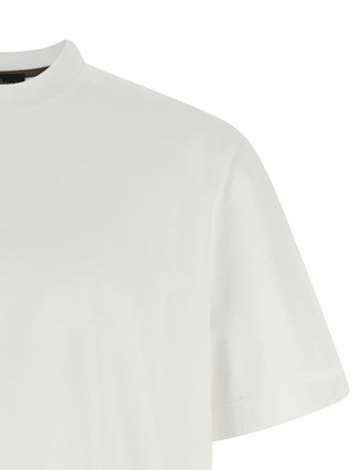 Brioni White Cotton T-Shirt