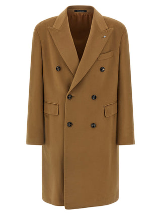 Tagliatore Beige Virgin Wool Coat