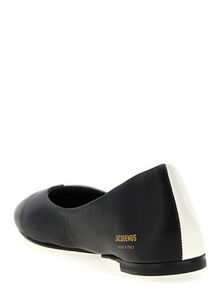 Jacquemus Bicolor Lamb Leather Ballet Flats