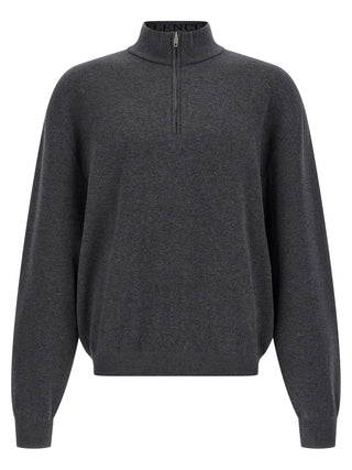 Balenciaga Gray Cotton Cardigan