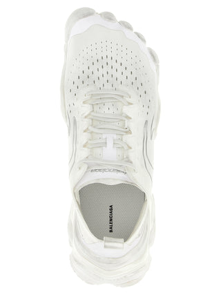 Balenciaga White Polyester Athletic Sneakers