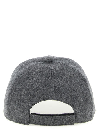 Fendi Gray Wool Cap (Baseball Hat)