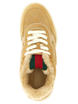 Gucci Beige Calfskin Athletic Sneakers
