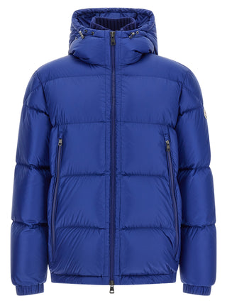 Moncler Blue Polyamide Full-Length Jacket