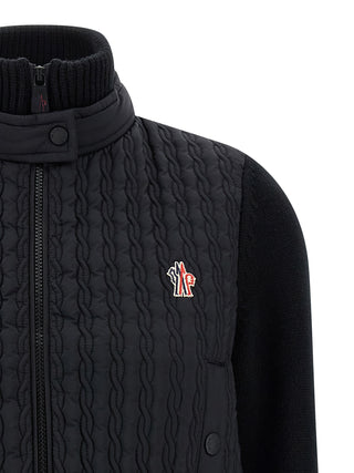 Moncler Grenoble Black Polyamide Cardigan