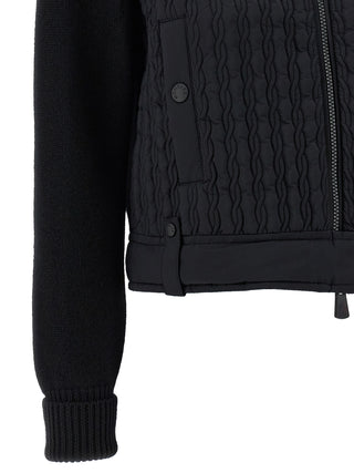 Moncler Grenoble Black Polyamide Cardigan