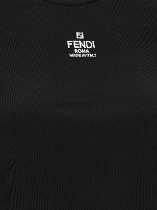 Fendi Black Cotton T-Shirt
