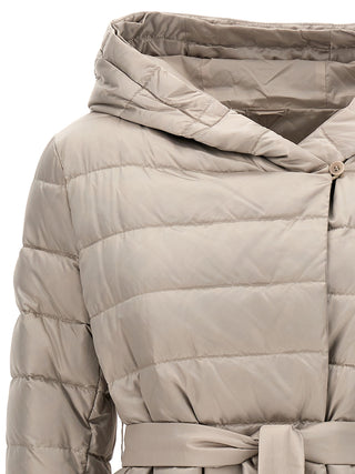 Max Mara White Polyamide Full-Length Jacket