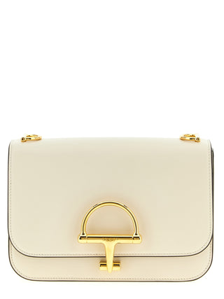 Gucci White Calfskin Shoulder Bag