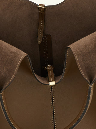 Tod's Brown Calfskin Handbag