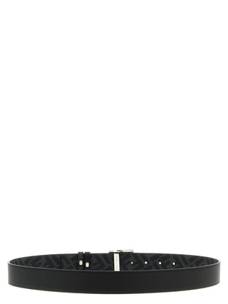 Fendi Black Calfskin Regular Belt