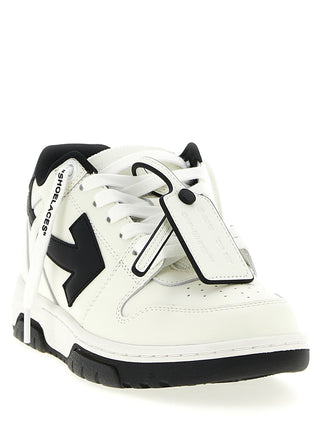 Off-White Bicolor Calfskin Low Top Sneakers