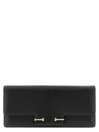 Tom Ford Black Goatskin Shoulder Bag