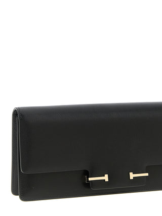 Tom Ford Black Goatskin Shoulder Bag