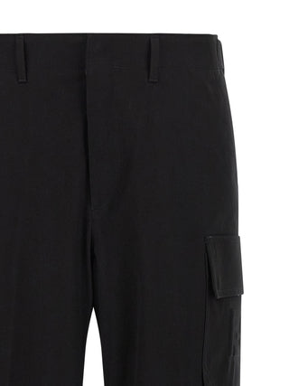 Fendi Black Cotton Cargo Pants