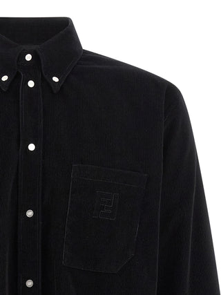 Fendi Black Cotton Blouse
