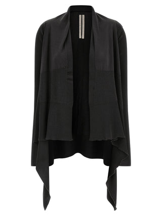 Rick Owens Black Wool Cardigan