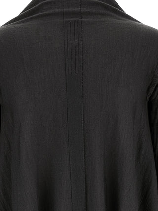 Rick Owens Black Wool Cardigan
