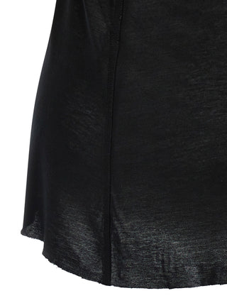 Rick Owens Black Viscose T-Shirt