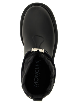 Moncler Black Pvc Ankle Boots