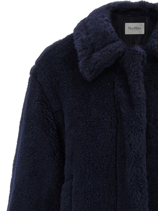 Max Mara Blue Alpaca Coat