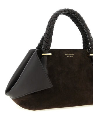 Ferragamo Brown Goatskin Handbag