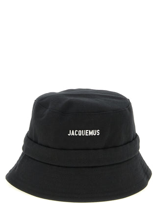 Jacquemus Black Cotton Bucket Hat