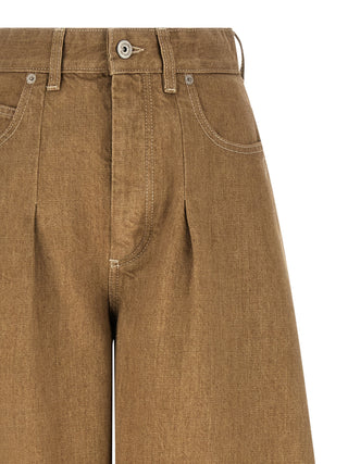 Jacquemus Beige Cotton Jeans Denim