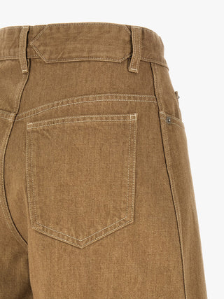Jacquemus Beige Cotton Jeans Denim