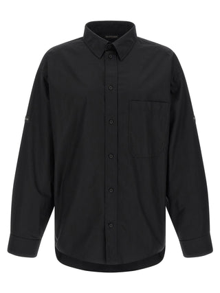 Balenciaga Black Cotton Blouse