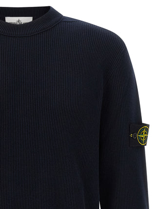 Stone Island Blue Cotton Cardigan