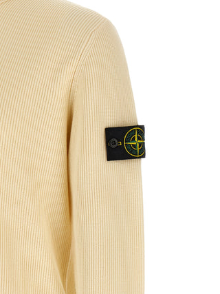 Stone Island Beige Cotton Cardigan