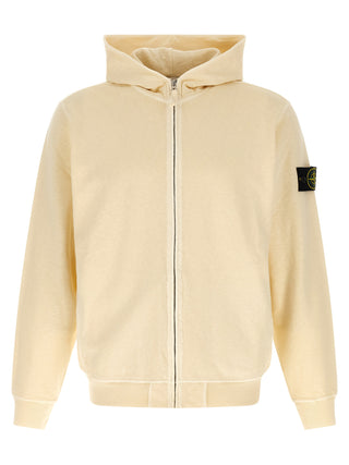 Stone Island Beige Cotton Sweatshirt