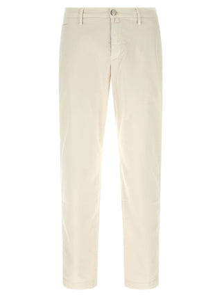 Jacob Cohen White Cotton Chino Pants