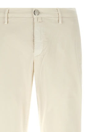 Jacob Cohen White Cotton Chino Pants