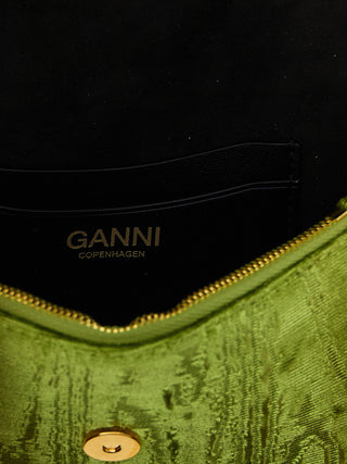 Ganni Bicolor Polyester Cardholder