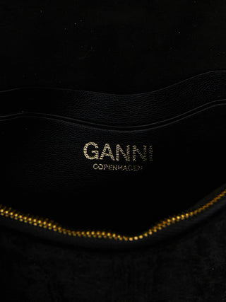 Ganni Black Polyester Cardholder