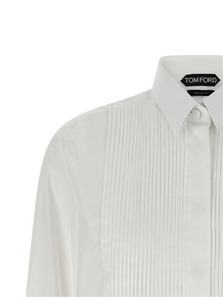 Tom Ford White Cotton Blouse